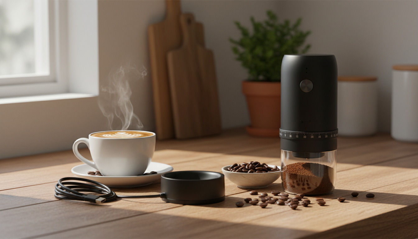 Cordless Coffee Grinder: 40 Settings for Any Brew
