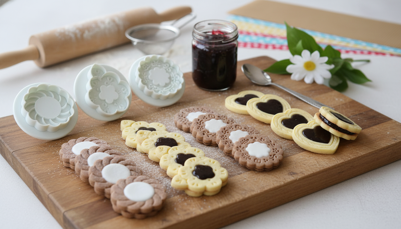 Flower Jam Sandwich Cookie Cutter Set (4-Piece)