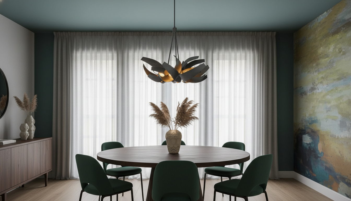 Grand Postmodern Wrought Iron Chandelier: Sizing & Style