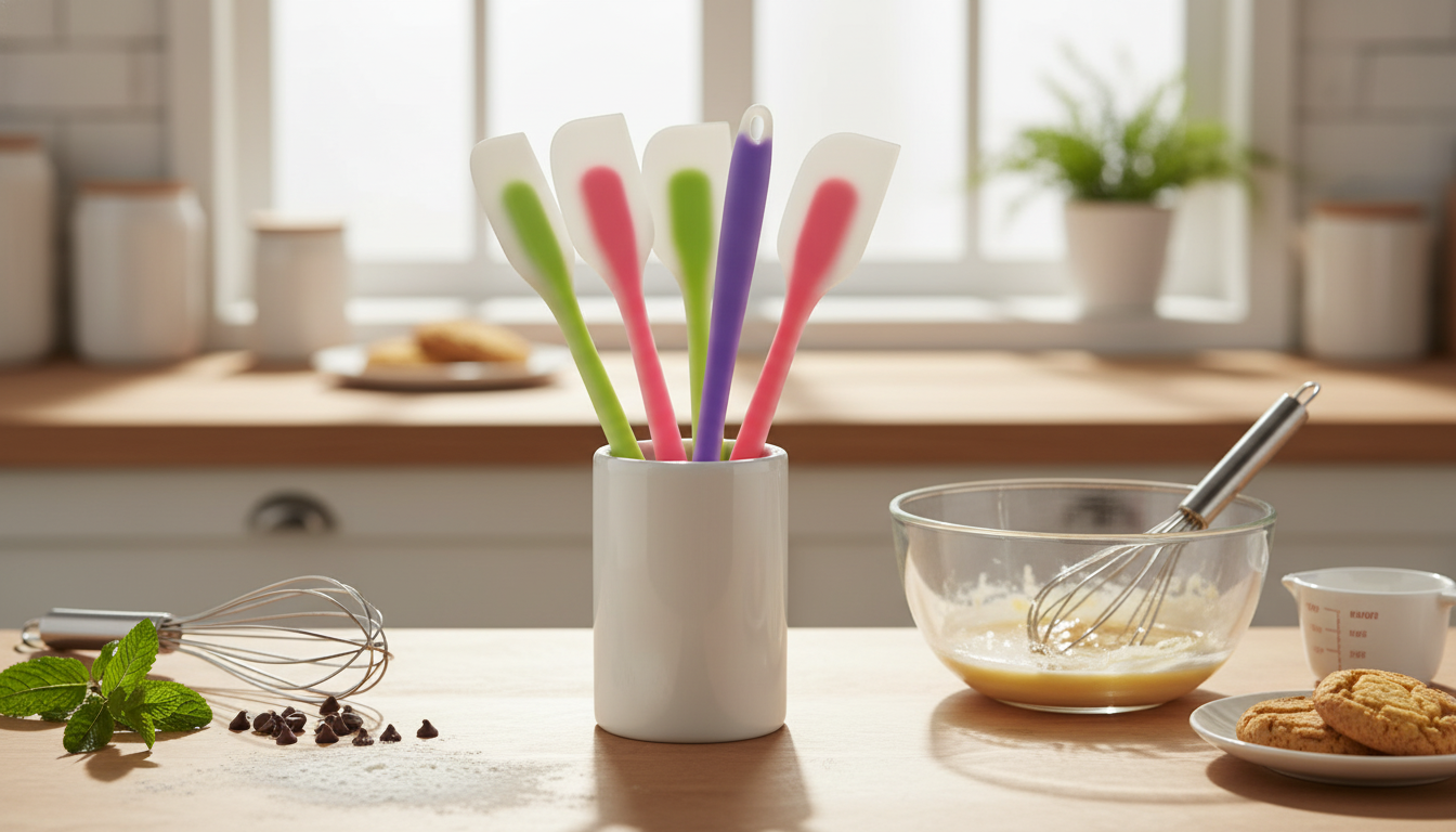 Translucent Silicone Spatula for High-Heat Mixing