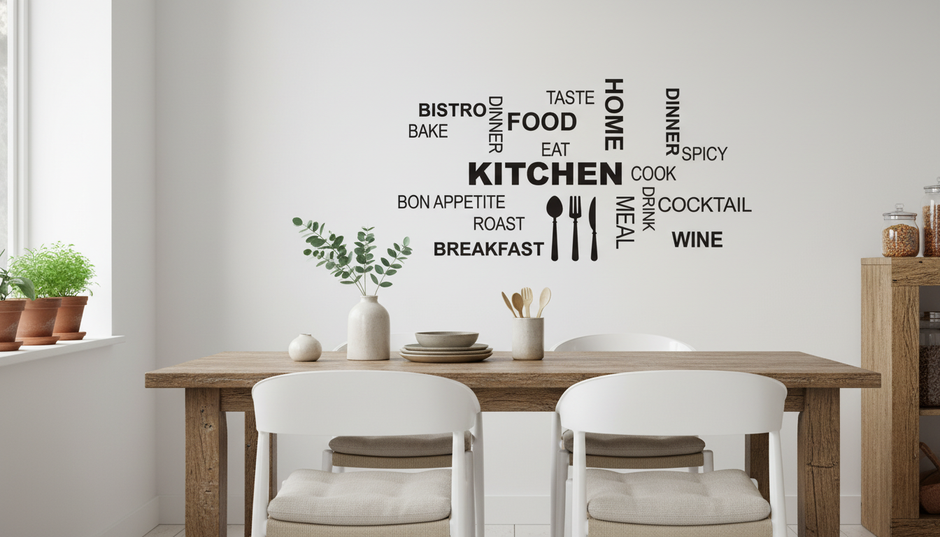 Eco-Friendly Removable Kitchen Wall Stickers for Easy Updates
